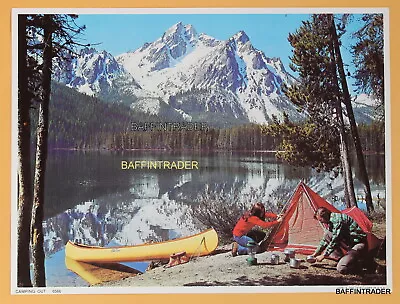 Vintage Fishing Calendar Salesman Sample Litho Print 8  X 6  Camping Out • $4.33