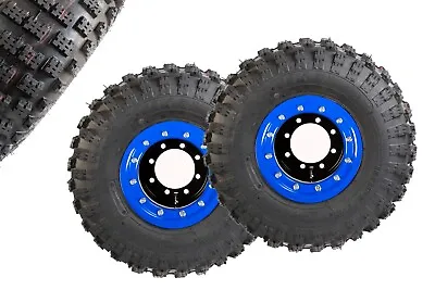 18x10-8  YFZ 450R 450 Banshee 350 Rear MX Ripper Tires Wheels Alba Racing • $365