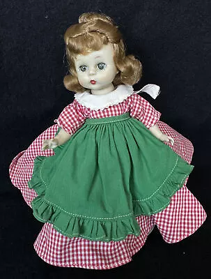 587 / 1955 Meg 8” Little Women Madame Alexander Kins Doll Red Gingham • $89