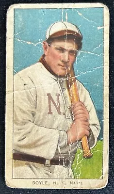 1909 T206 Larry Doyle Batting - 350 Piedmont 25 Back. Poor MK Baseball Card • $57.01