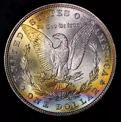 1886 Morgan Silver Dollar Fresh From An Original Collection-LOT AA 7599 TONED • $139.29