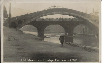 £4.50 • Buy Wales, One-Span Bridge Pontypridd, Photo Postcard, No.368 Used In Town 10.7.1930