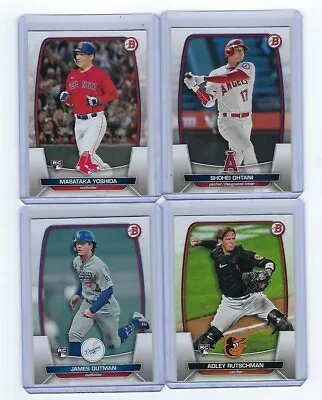 2023 Bowman Base Single Cards #1-100 Vets & RC - COMPLETE YOUR SET - You Pick • $0.99