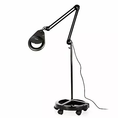 Amscope 1.75X Magnification  56-LED 9W 5  Magnifying Lamp + Rolling Stand +Clamp • $119.99