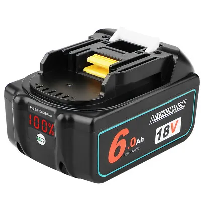 18V 6AH LXT Li-ion Battery Fit For Makita BL1860  BL1830 BL1850 With LED Display • £23.27