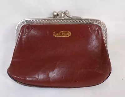 Vintage Calf Leather Coin Purse 2 Sections 4  X 2.75  • $5