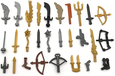 Lego New Minifigure Weapons Swords Crossbow Guns Castle Knight Pieces You Pick! • $1.49