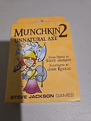 Munchkin 2 Unnatural Axe Expansion Pack 112 Cards Brand New Steve Jackson • $15