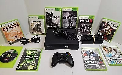 XBox 360 Slim 250GB Console 10 GAME MEGA BUNDLE! CLEANED/TESTED! SHIPS FREE 🔥 • $139.99