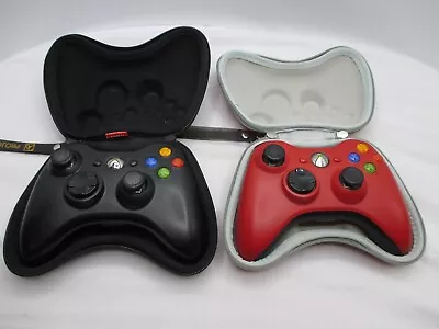 Red Resident Evil Xbox 360 Wireless Controller OEM Plus Black OEM W/ Cases • $65