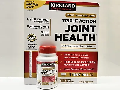 KIrkland Triple Action Joint Health 110 Tablets. Compare To Move Free Ultra • $28.80