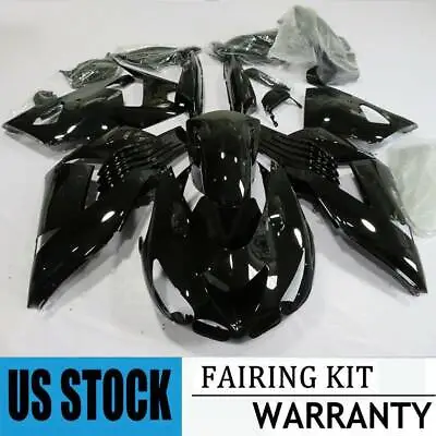 Fairing Kit For Kawasaki Ninja ZX14 ZX-14R 2006-2011 07 08 Bodywork Gloss Black • $349.99