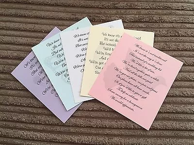 Wedding Honeymoon Money Request Poem Cards For Invitations • £6.49