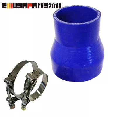 1Pcs Blue 2  To 2.75'' Silicone Intercooler Turbo Hose &2x T-Bolt Clamp • $16.98