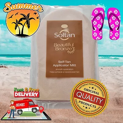 Boots Soltan Luxury Bronze Self Fake Tan Body & Back Tanning Salon Mitt REUSABLE • £3.34