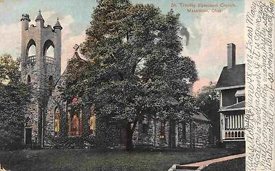 St Timothy Church Episcopal Church Massillon Ohio 1907 Postcard • $7
