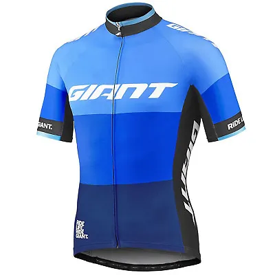 Giant Elevate Mens Short Sleeve Cycling Jersey - Blue • $90