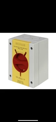 £8.99 • Buy SCAME 20A ROTARY ISOLATOR 3 PHASE TP&N IP65. Hot Tubs Etc