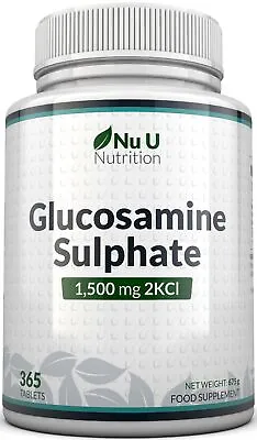 £21.97 • Buy Glucosamine Sulphate 1500 Mg 2KCl, 365 Tablets (1 Year Supply) | High Strength
