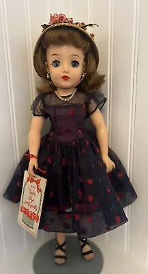 Vintage Ideal Miss Revlon Doll VT-18 1956 18” In Cherries A La Mode Orig. Dress • $149.99