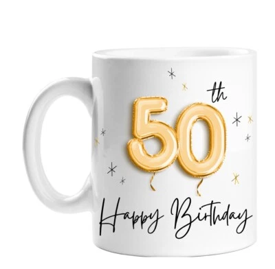 £7.99 • Buy Birthday Mug Gift 50th Age Mug Cup Present Novelty Daughter Son Friends