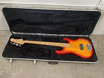 G&L CLIMAX BASS 3 Tone Sunburst Used Maple Neck Maple Fingerboard W/Hard Case • $1040