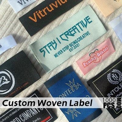 $129.39 • Buy Label Personalized Logo Garment Tags Handmade Woven Labels Sewing Accessories