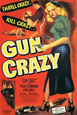 Gun Crazy Vintage Movie Poster • $9.99