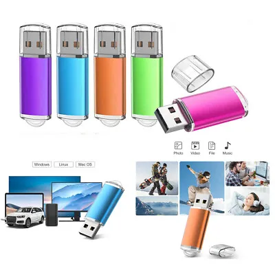 5/10Pack 16GB 32GGB 64GB USB 2.0 Pen Drive Flash Memory Stick USB Flash Drive • $13.99