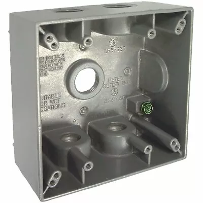 Bell 2-Gang Weatherproof Outdoor Outlet Box - 5337-5/510351 • $12.99
