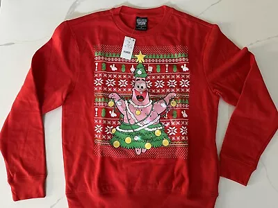 Spongebob Squarepants Light-Up Christmas Holiday Sweater Size MEDIUM- New W/ Tag • $9.99