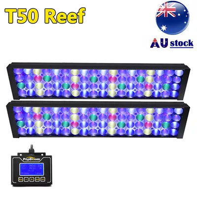 PopBloom Marine Led Aquarium Light Full Spectrum 120cm Reef Coral Saltwater Tank • $469