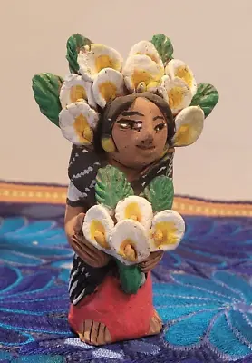 Calla Lily Vendor Josefina Aguilar Ocotlan Oaxaca Mexico Small • $42