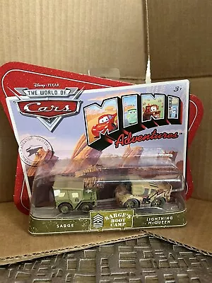 Disney Cars Mini Adventures Sarge's Boot Camp 2 Pack Sarge And Lightning McQueen • $12.99