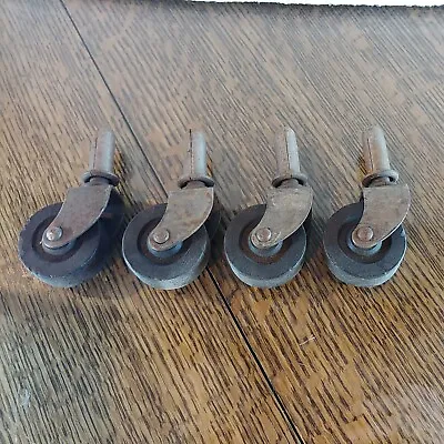 Vintage 2  Wheel Pin Casters (4) • $29.99