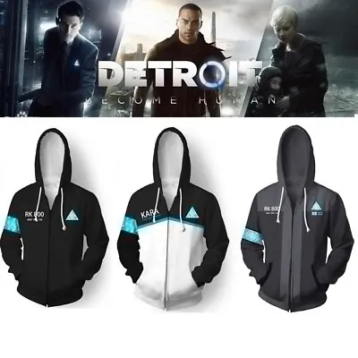 Detroit Become Human 3d Print Hoodie Coat PK800 Autumn Jacket Sweatshirts • $61.11