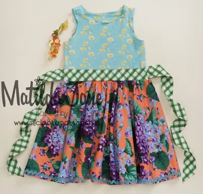 Girls Matilda Jane Platinum Broadview Roundabout Tank Dress Size 8 VGUC (1/5) • $44.95