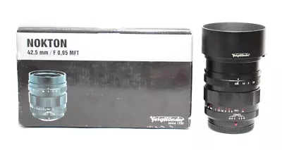 Voigtlander Nokton 42.5mm F/0.95 MF Lens For -MFT ( Micro Four Thirds ) • $299