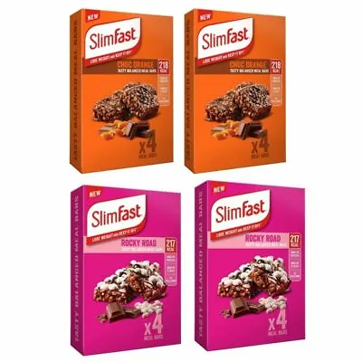 £31.95 • Buy SlimFast 16  60g Meal Bars 8 Chocolate Orange 8 Rocky Road Meal Replacement Diet