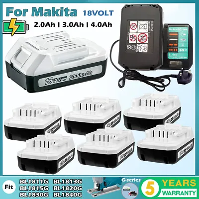 For Makita Battery BL1815G BL1813G 18V 4Ah BL1811G BL1840G G-Serie DF457D HP457D • £35.90