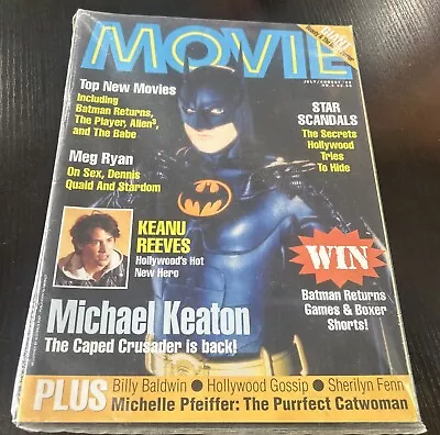 Movie Magazine. .Jul/Aug 1992. No 4.No Batman Returns.Alien.Keanu Reeves • $18.95