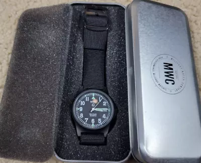 MWC Military Quartz 32mm Watch In Tin With Date Glow In The Dark 50M WR • $90