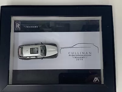 1/64 Time Model  Rolls Royce Cullinan Mansory Edition In Black And Silver Framed • $59.95