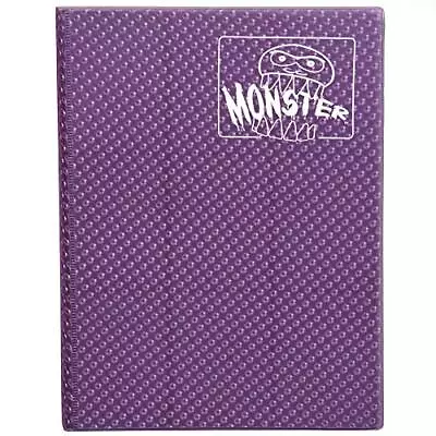 Monster Binder - 9 Pocket Trading Card Album - Holofoil Purple (Anti-Theft • $24.86