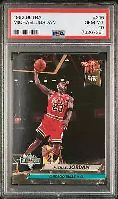 Michael Jordan 1992 Fleer Ultra Basketball Card #216 Graded PSA 10 • $349