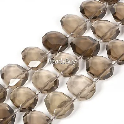 Smoky Quartz Faceted Octagon Shape 30mm Loose Bead For Jewelry Making 15  • £23.99