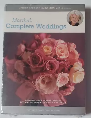 MARTHA STEWART'S Complete Weddings 4 DVD Box Set Flowers Cakes Attire & More NEW • $9.95