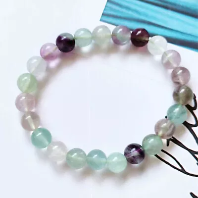 Bracelet Handmade Natural Gemstone Beads Round Stretch Healing Reiki 8mm • $3.79