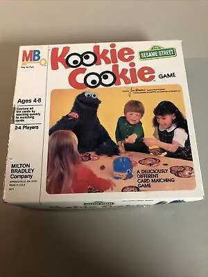 Vintage Milton Bradley Kookie Cookie Matching Game Sesame Street Game NC • $20