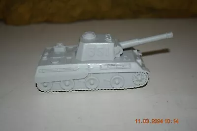 Vintage Marx Desert Fox Playset 4178 M.O. Light Gray German #351 Tank #1 • $9.99